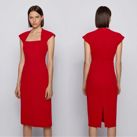 Hugo Boss Red Dress - Picture 1 of 16